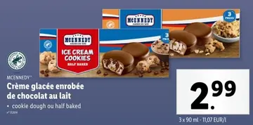 Offre: Crème glacée enrobée de chocolat au lait
