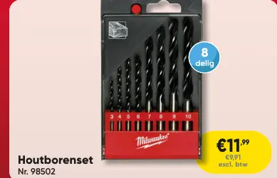 Promotie: Houtborenset