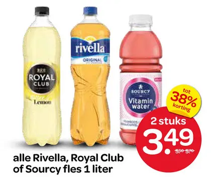 Aanbieding: Rivella, Royal Club of Sourcy fles