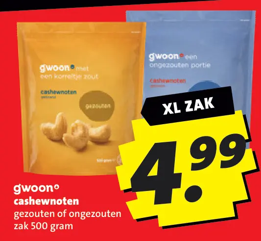 Aanbieding: cashewnoten