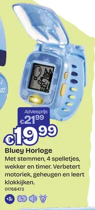 Aanbieding: Bluey Horloge