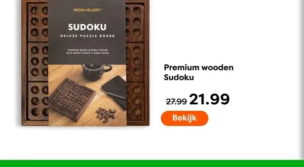 Aanbieding: Premium wooden Sudoku