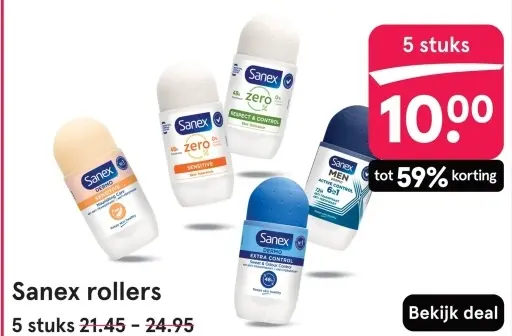 Aanbieding: Sanex rollers