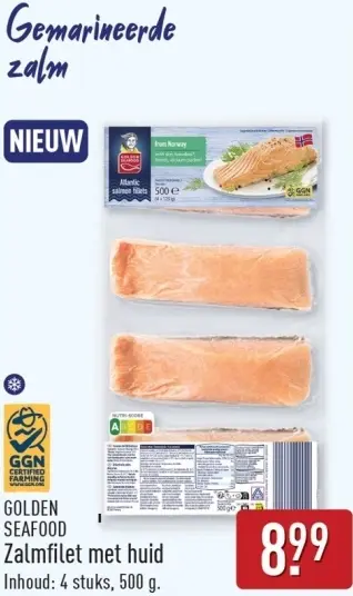 Aanbieding: Zalmfilet met huid