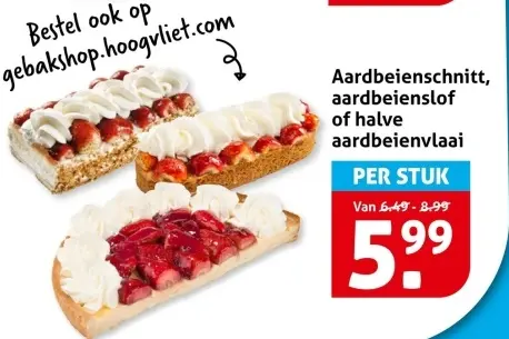 Aardbeienschnitt, aardbeienslof of halve aard