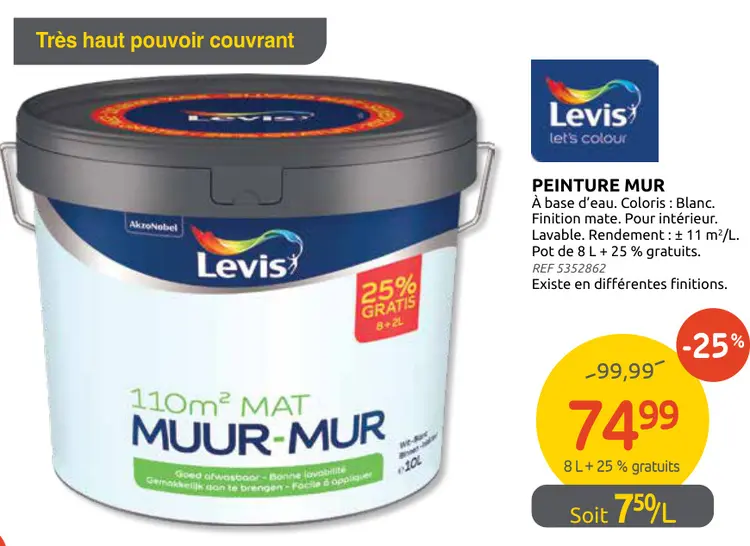 Offre: Peinture mur