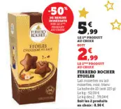 Offre: Ferrero rocher etoiles