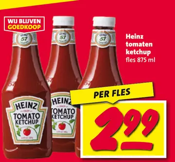 Aanbieding: Heinz tomaten ketchup