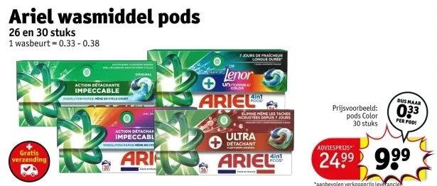 Promotie: wasmiddel pods