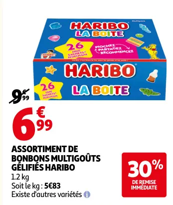 Promotie: Assortiment de bonbons multigoûts gélifiés