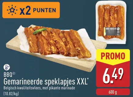 Promotie: Gemarineerde speklapjes XXL