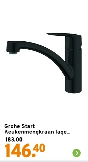 Aanbieding: Keukenmengkraan lage...