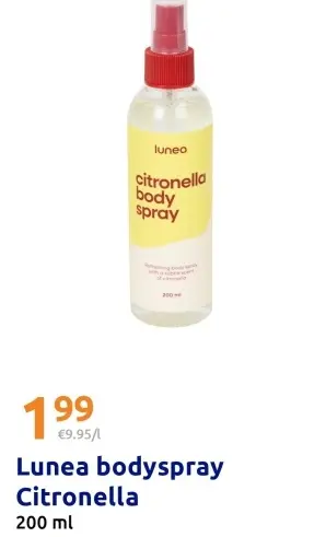 Promotie: Lunea bodyspray Citronella