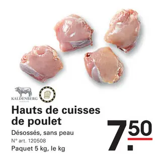 Offre: Hauts de cuisses de poulet