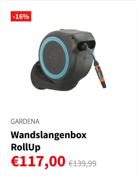 Aanbieding: Wandslangenbox RollUp S