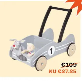 Aanbieding: Houten loopwagen