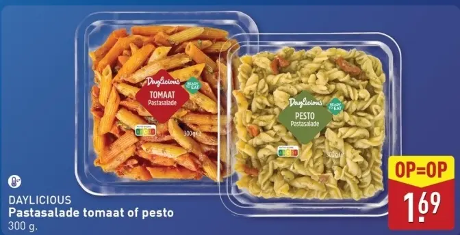 Aanbieding: Pastasalade tomaat of pesto