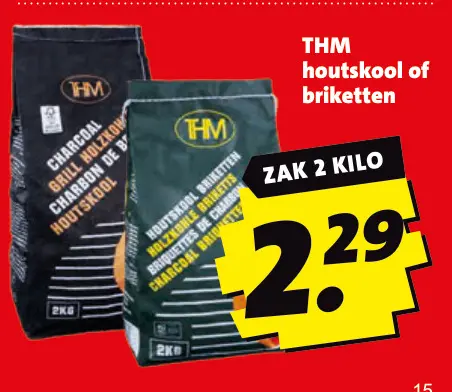 Aanbieding: THM houtskool of briketten
