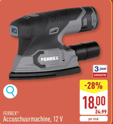 Promotie: Accuschuurmachine