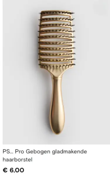 Promotie: PS... Pro Gebogen gladmakende haarborstel