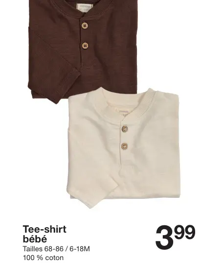 Offre: Tee-shirt bébé