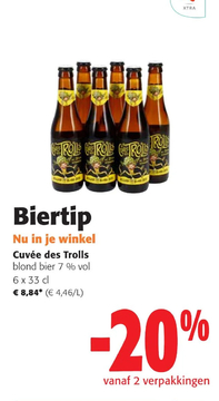 Aanbieding: Cuvée des Trolls blond bier