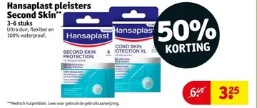 Aanbieding: Hansaplast pleisters Second Skin