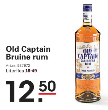 Aanbieding: Old Captain Bruine rum
