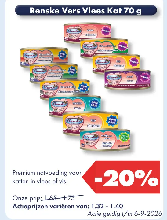 Aanbieding: Renske Vers Vlees Kat