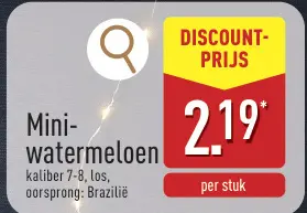 Promotie: Mini-watermeloen