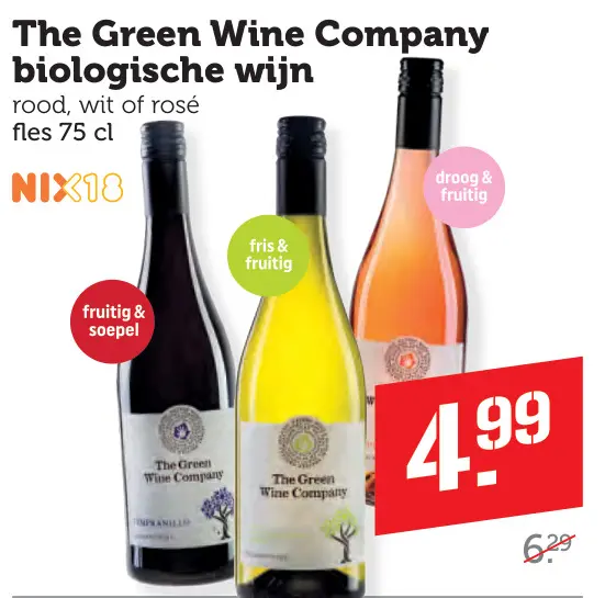 Aanbieding: The Green Wine Company biologische wijn