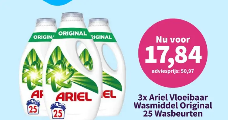 Aanbieding: Ariel Vloeibaar Wasmiddel Original
