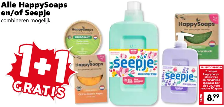 Aanbieding: HappySoaps en/of Seepje