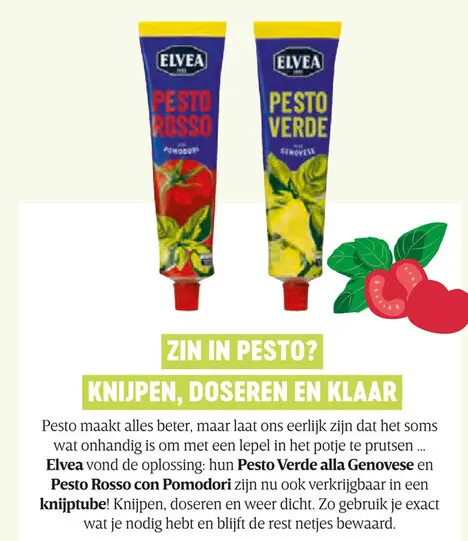 Promotie: Pesto Verde alla Genovese en Pesto Rosso con  Pomodori