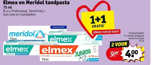 Promotie: Elmex en Meridol tandpasta
