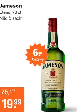 Aanbieding: Jameson 70CL Whisky