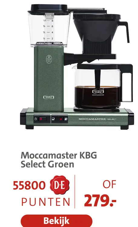 Aanbieding: Moccamaster KBG Select Groen