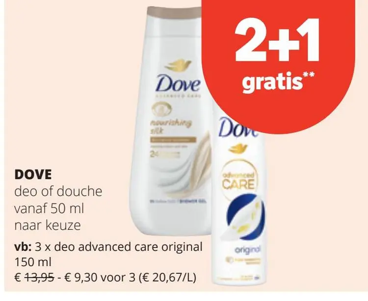 Aanbieding: deo of douche