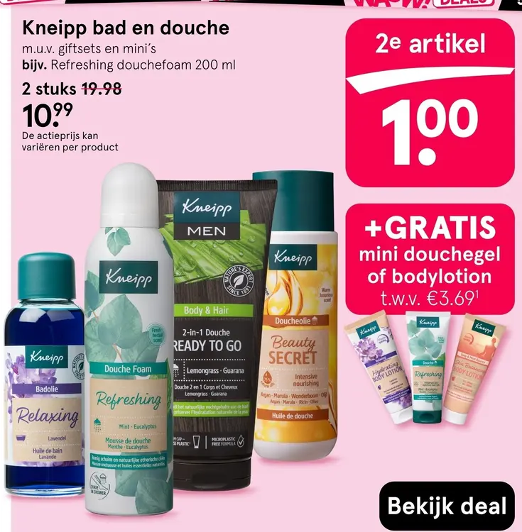Aanbieding: Kneipp bad en douche