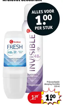 Aanbieding: Kruidvat deodorant