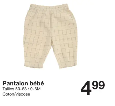 Offre: Pantalon bébé