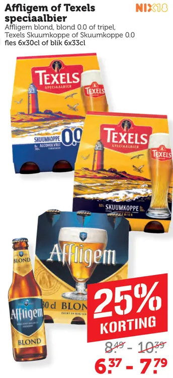 Aanbieding: Affligem of Texels speciaalbier