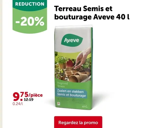 Offre: Terreau Semis et bouturage