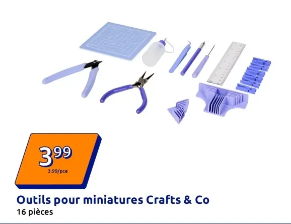 Offre: Outils pour miniatures Crafts & Co 
