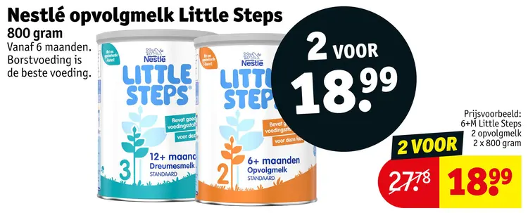 Aanbieding: Nestlé opvolgmelk Little Steps