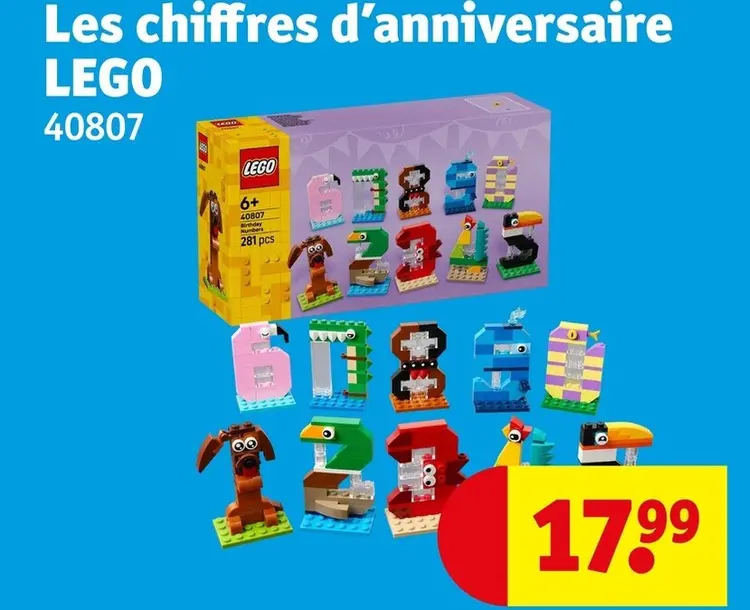 Offre: Les chiffres d'anniversaire