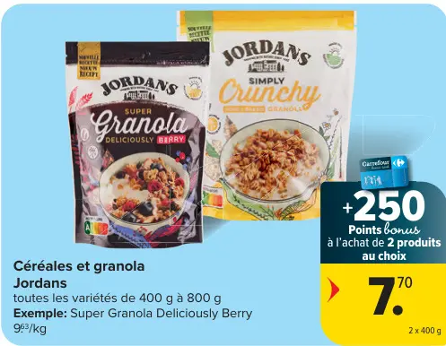 Offre: Céréales et granola