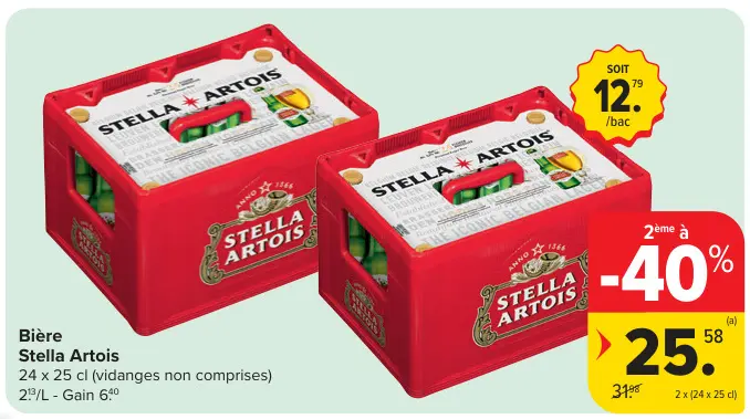 Offre: Bière Stella Artois