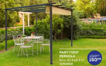 Aanbieding: Partytent pergola