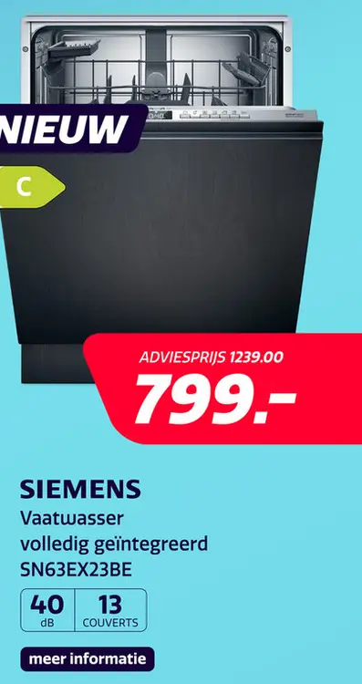 Aanbieding: Siemens SN63EX23BE iQ300 extraKlasse